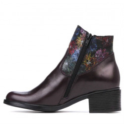 Damenstiefeletten 3319 Bordeaux Pastell