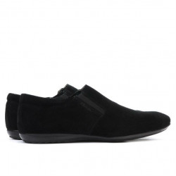 Herren Freizeitschuhe 760 schwarz Veloursleder