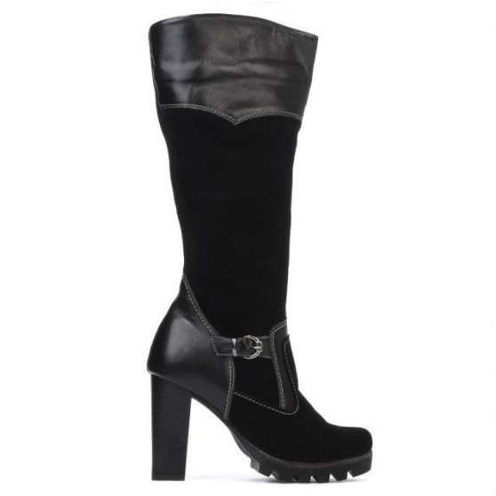 Damenstiefel 1140 schwarz Antilope kombiniert Damenstiefel 1140 schwarz Antilope kombiniert