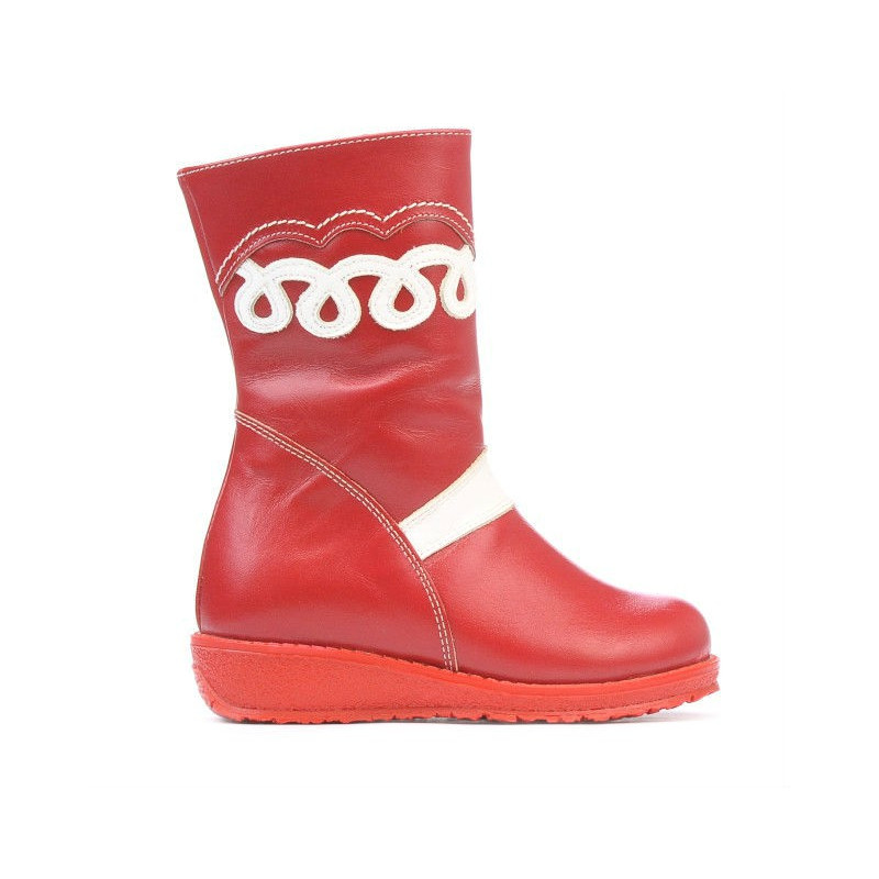 Kleinkinderstiefel 23c rot+weiß