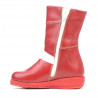 Kleinkinderstiefel 23c rot+weiß
