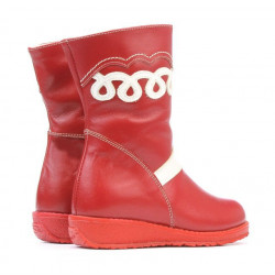 Kleinkinderstiefel 23c rot+weiß