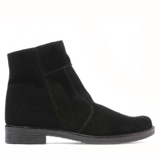 Jugendstiefel 452 Schwarz Velours Jugendstiefel 452 Schwarz Velours
