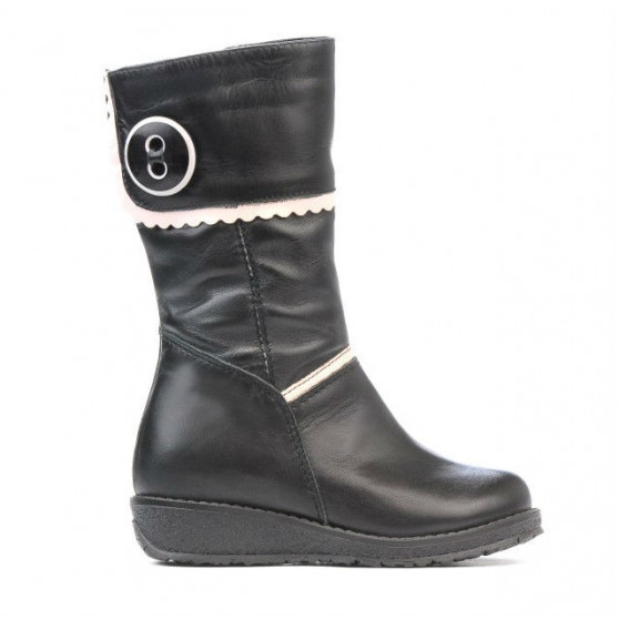 Kleine Kinderstiefel 25c schwarz kombiniert Kleine Kinderstiefel 25c schwarz kombiniert