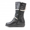 Kleine Kinderstiefel 25c schwarz kombiniert