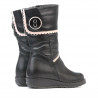 Kleine Kinderstiefel 25c schwarz kombiniert