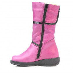 Kleinkindstiefel 25c rosa+schwarz