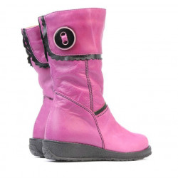 Kleinkindstiefel 25c rosa+schwarz