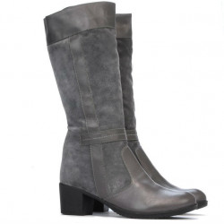 Damenstiefel 3250 grau kombiniert