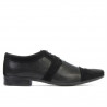 Elegante Herrenschuhe 742 schwarz kombiniert