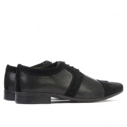 Elegante Herrenschuhe 742 schwarz kombiniert
