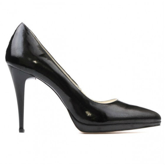 Elegante Damenschuhe 1244 schwarz satin Lackleder Elegante Damenschuhe 1244 schwarz satin Lackleder