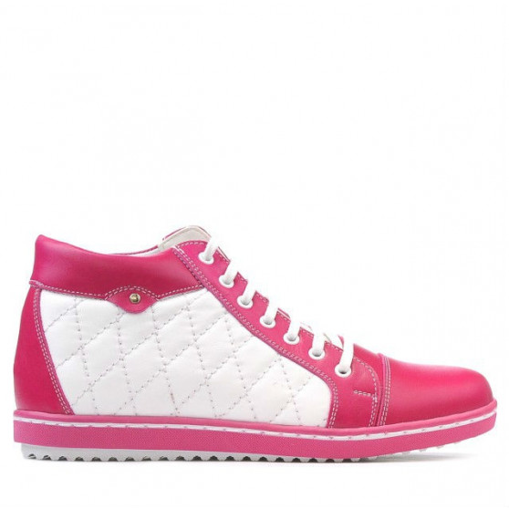Damenstiefeletten 3283 rosa+weiß Damenstiefeletten 3283 rosa+weiß