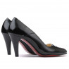 Damen elegante Schuhe 1231 schwarzer Lack