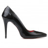 Damen elegante Schuhe 1230 Lack schwarz