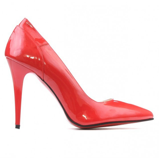 Elegante Damenschuhe 1230 rotes Lackleder Elegante Damenschuhe 1230 rotes Lackleder