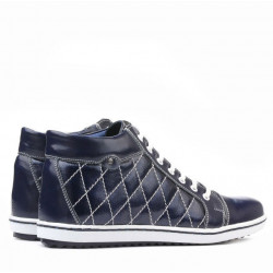 Damenstiefeletten 3283 Lack Indigo