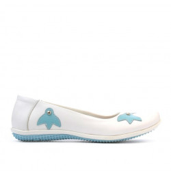 Kinderschuhe 117 weiß+blau
