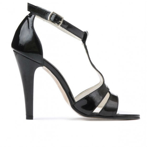 Damen Sandalen 1239-1s schwarzer Lack Damen Sandalen 1239-1s schwarzer Lack