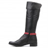 Damenstiefel 3263 schwarz+bordeaux