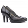 Elegante Damenschuhe 1207 schwarz kombiniert
