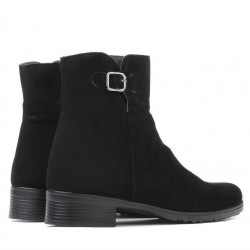 Damenstiefeletten 3284 Schwarz Velours