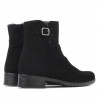 Damenstiefeletten 3284 Schwarz Velours