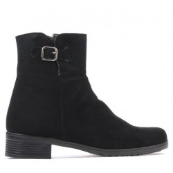 Damenstiefeletten 3284 Schwarz Velours