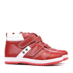 Kinderstiefel 3207 rot+weiß