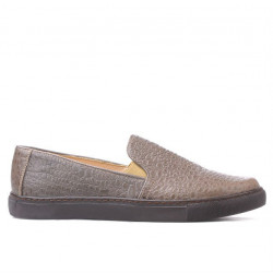 Damen-Sportschuhe 658 Krokodil Sand