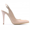 Damen Sandalen 1235 Lack Beige Perlmutt