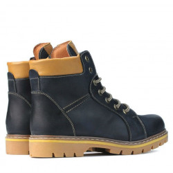 Jugendstiefel 439-1 Tuxon Indigo+Braun