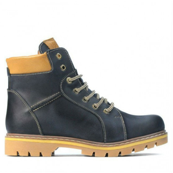 Jugendstiefel 439-1 Tuxon Indigo+Braun Jugendstiefel 439-1 Tuxon Indigo+Braun