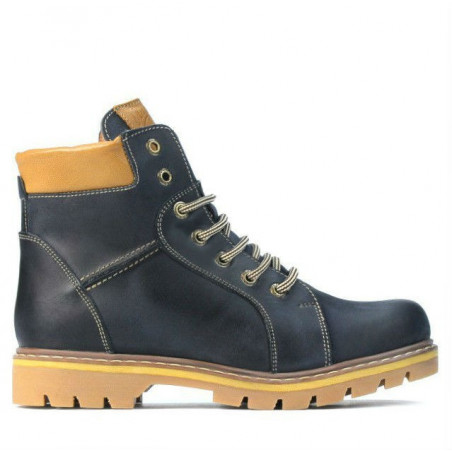 Jugendstiefel 439-1 Tuxon Indigo+Braun