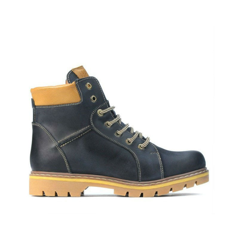 Jugendstiefel 439-1 Tuxon Indigo+Braun