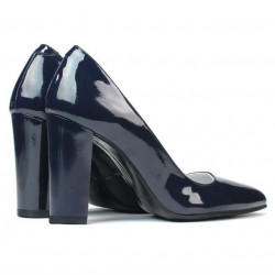 Elegante Damenschuhe 1261 Lack Indigo