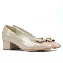 Elegante Damenschuhe 1270 Lack Elfenbein