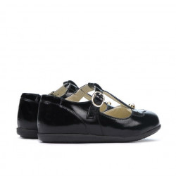 Kleinkinder Schuhe 63c kombiniert schwarzer Lack