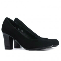 Damen Freizeitschuhe / elegante Schuhe 643 schwarz Velours