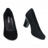 Damen Freizeitschuhe / elegante Schuhe 643 schwarz Velours