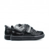 Kleinkinderschuhe 64c schwarz kombiniert