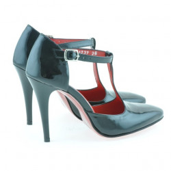 Damensandalen 1237 schwarzer Lack
