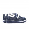 Kleine Kinderschuhe 64c indigo+weiß
