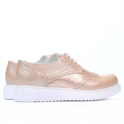 Damen Freizeitschuhe 663-2 Perlmutt Puder Kombiniert