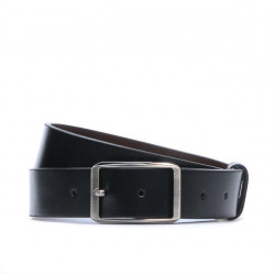 Herrengürtel 09b zweifarbig schwarz+braun