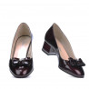 Elegante Damenschuhe 1270 Lack Bordeaux Satin