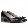 Elegante Damenschuhe 1270 Lack Bordeaux Satin