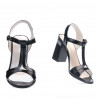 Damensandalen 5055 Lack Schwarz