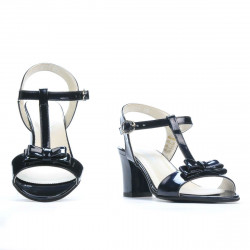 Damen Sandalen 1257 Lack Indigo Perlmutt