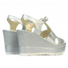 Damen Sandalen 5054 silber perlmutt